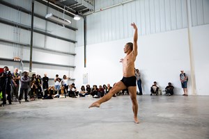 River Lin, '20 Minutes for the 20th Century, but Asian,' Performance. Afternoon Notes: Day 2. FIELD MEETING Take 6: Thinking Collections (26 January 2019), in collaboration with Alserkal Avenue, Dubai. Courtesy of Asia Contemporary Art Week (ACAW).